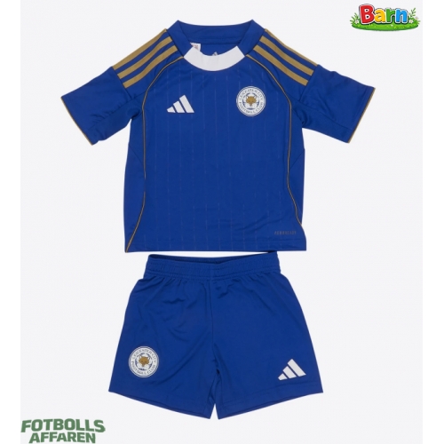 Leicester City Hemmaställ Barn 2025-26 Kortärmad (+ Korta byxor)